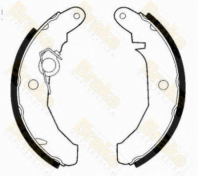BRAKE ENGINEERING sh2179 -  Комплект тормозных колодок